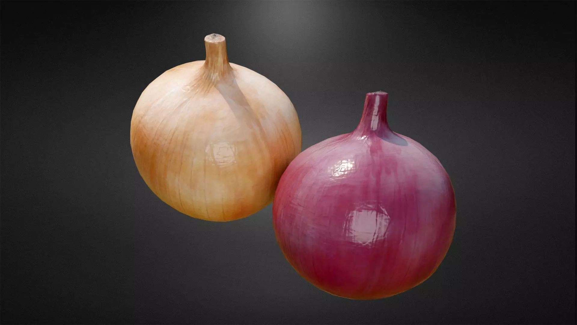 Onion and Low-poly 3D model_0