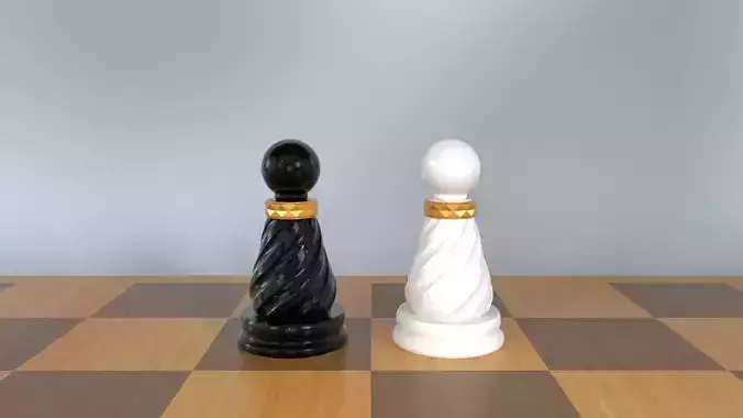 Pawn 3D Luxury Chess Pieces 3D Print Model
