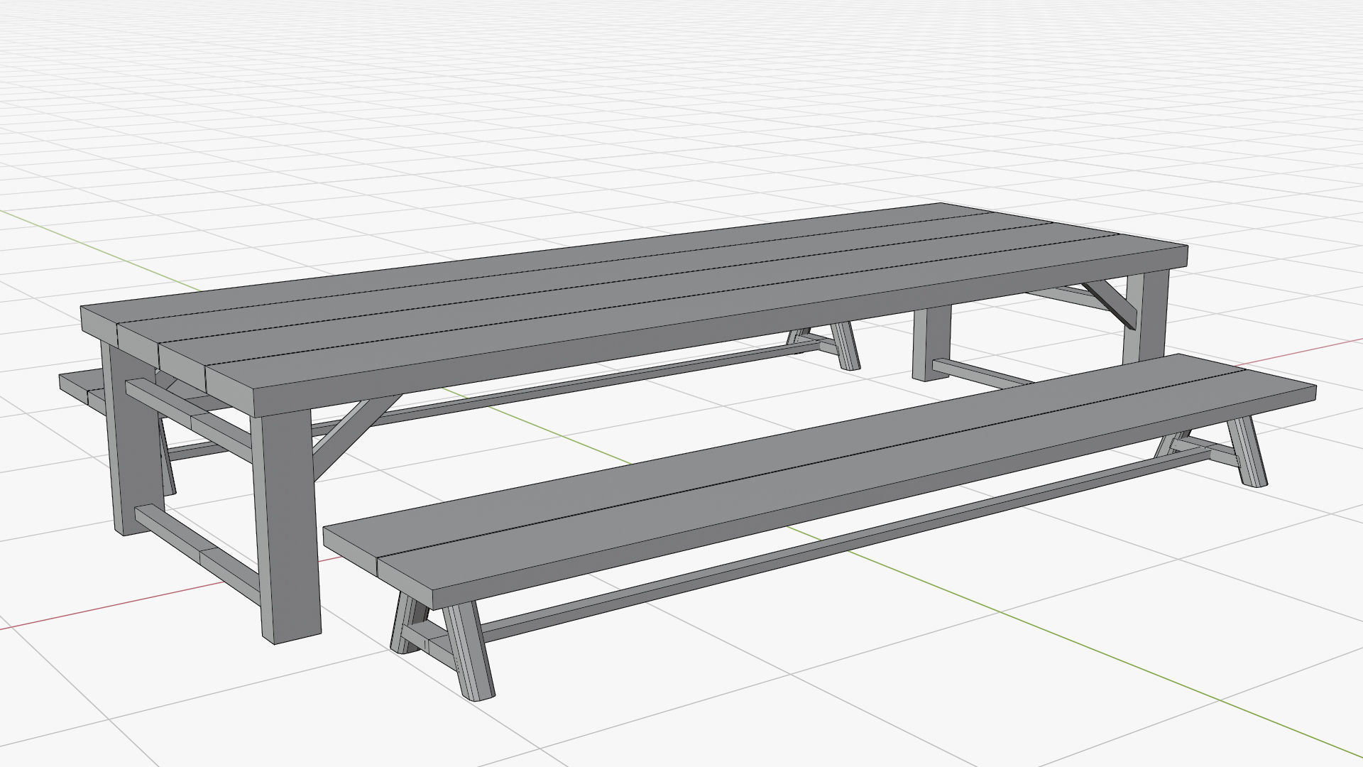 Toon Bar Medieval Low-poly 3D model_19