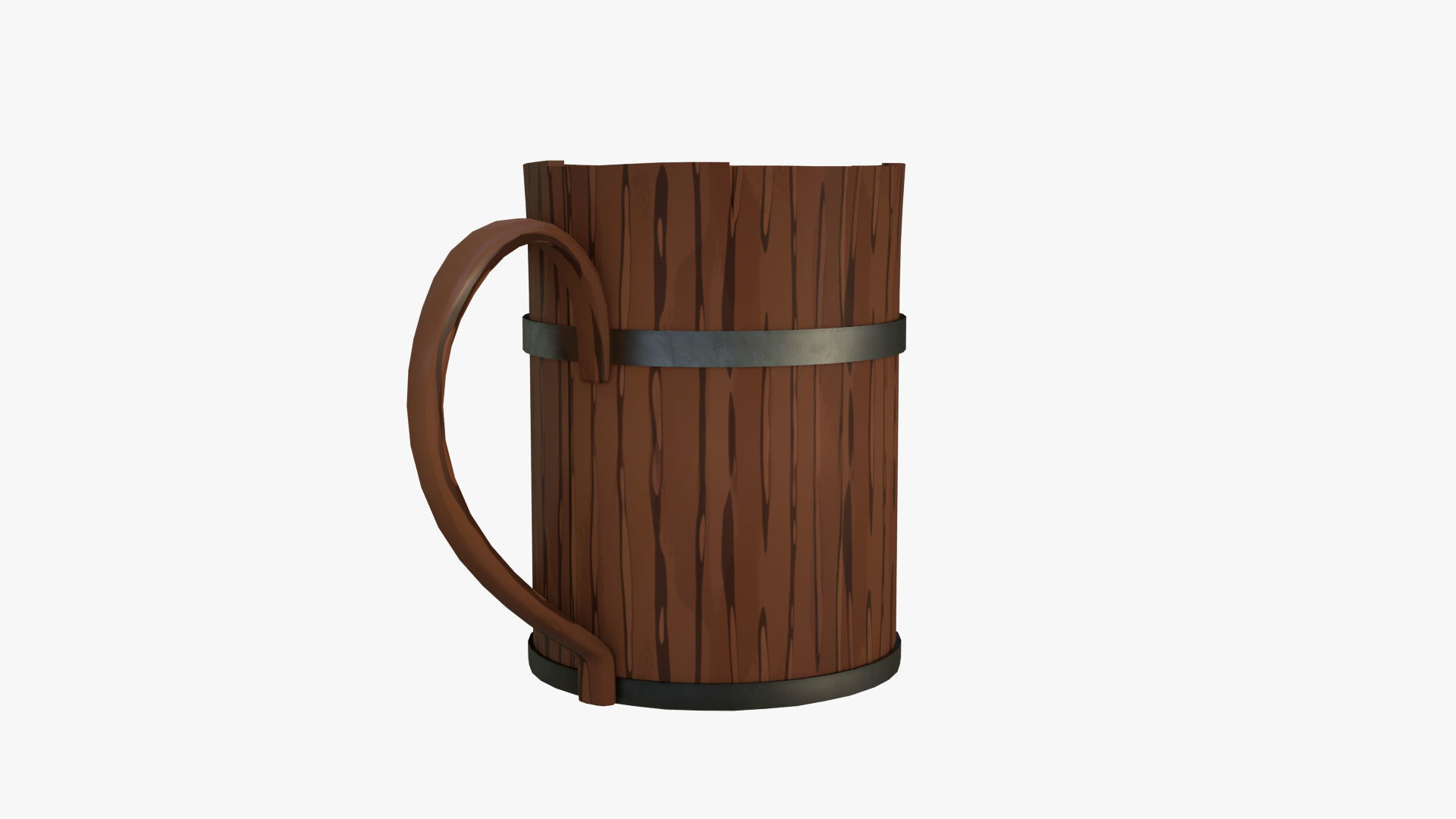 Toon Bar Medieval Low-poly 3D model_14