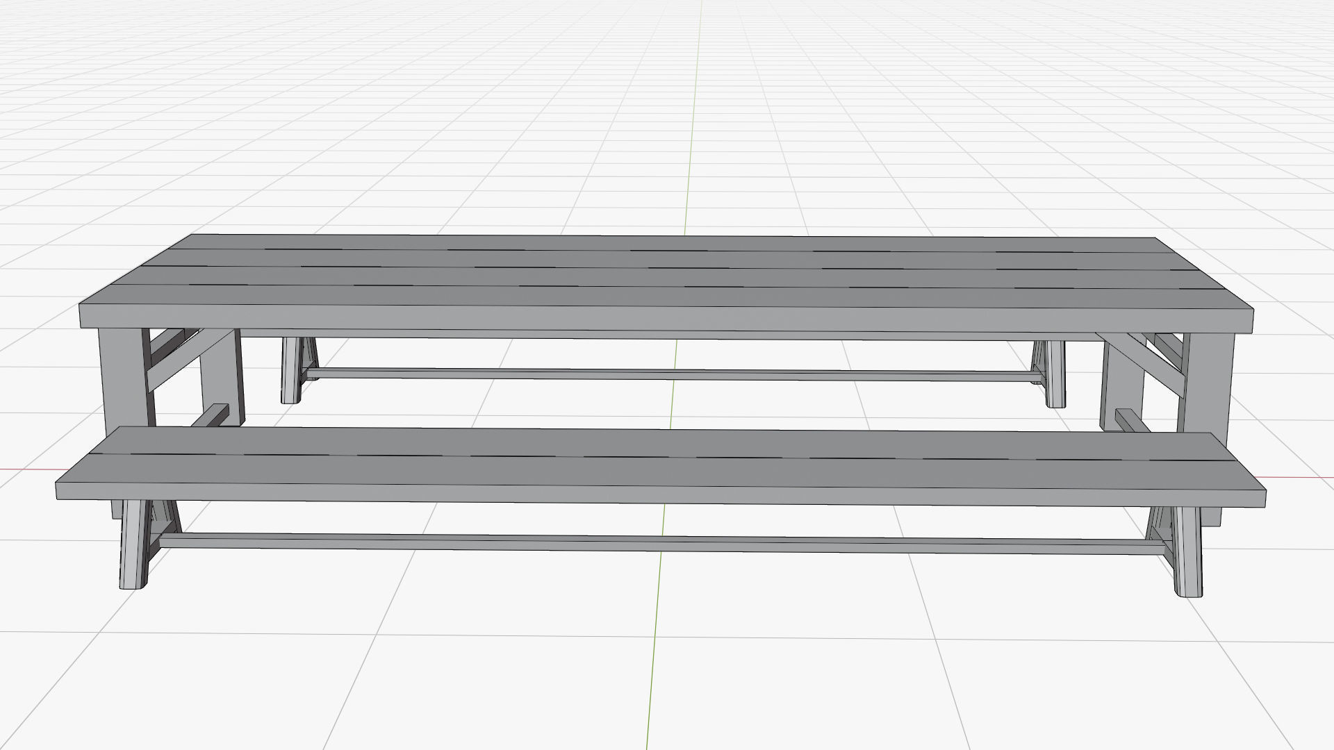 Toon Bar Medieval Low-poly 3D model_21