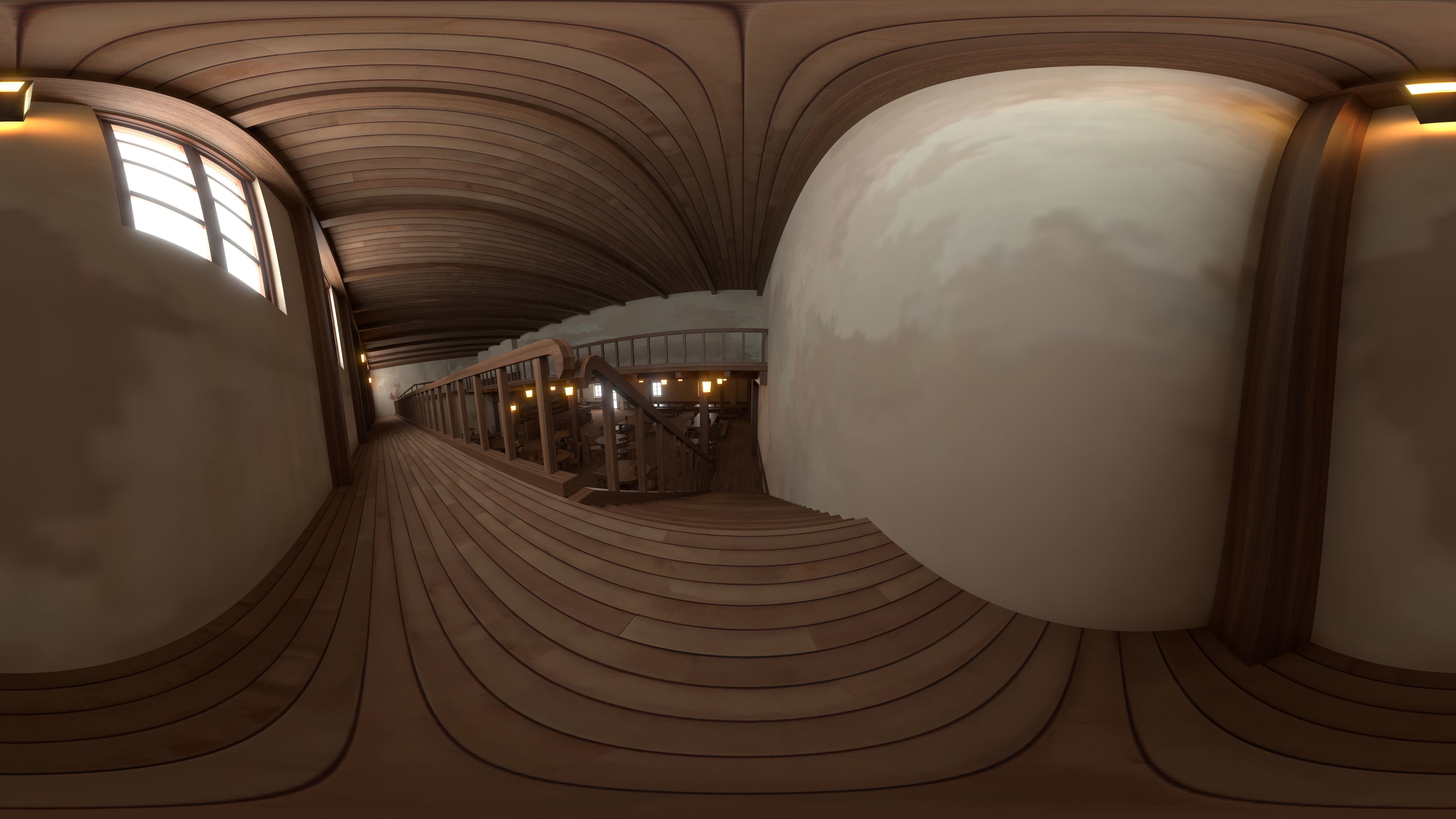 Toon Bar Medieval Low-poly 3D model_28