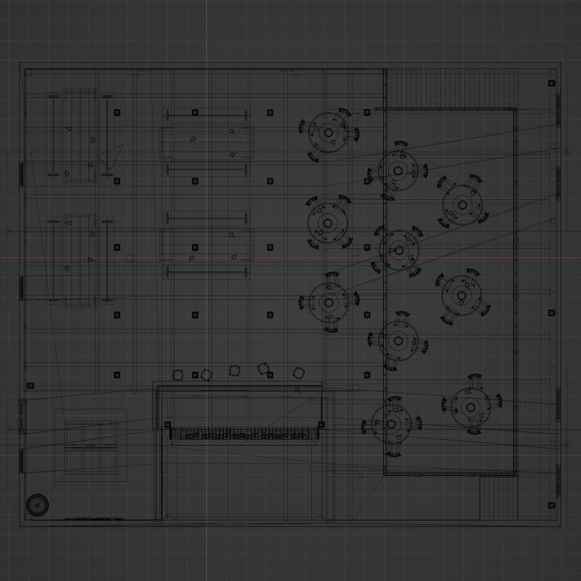 Toon Bar Medieval Low-poly 3D model_24