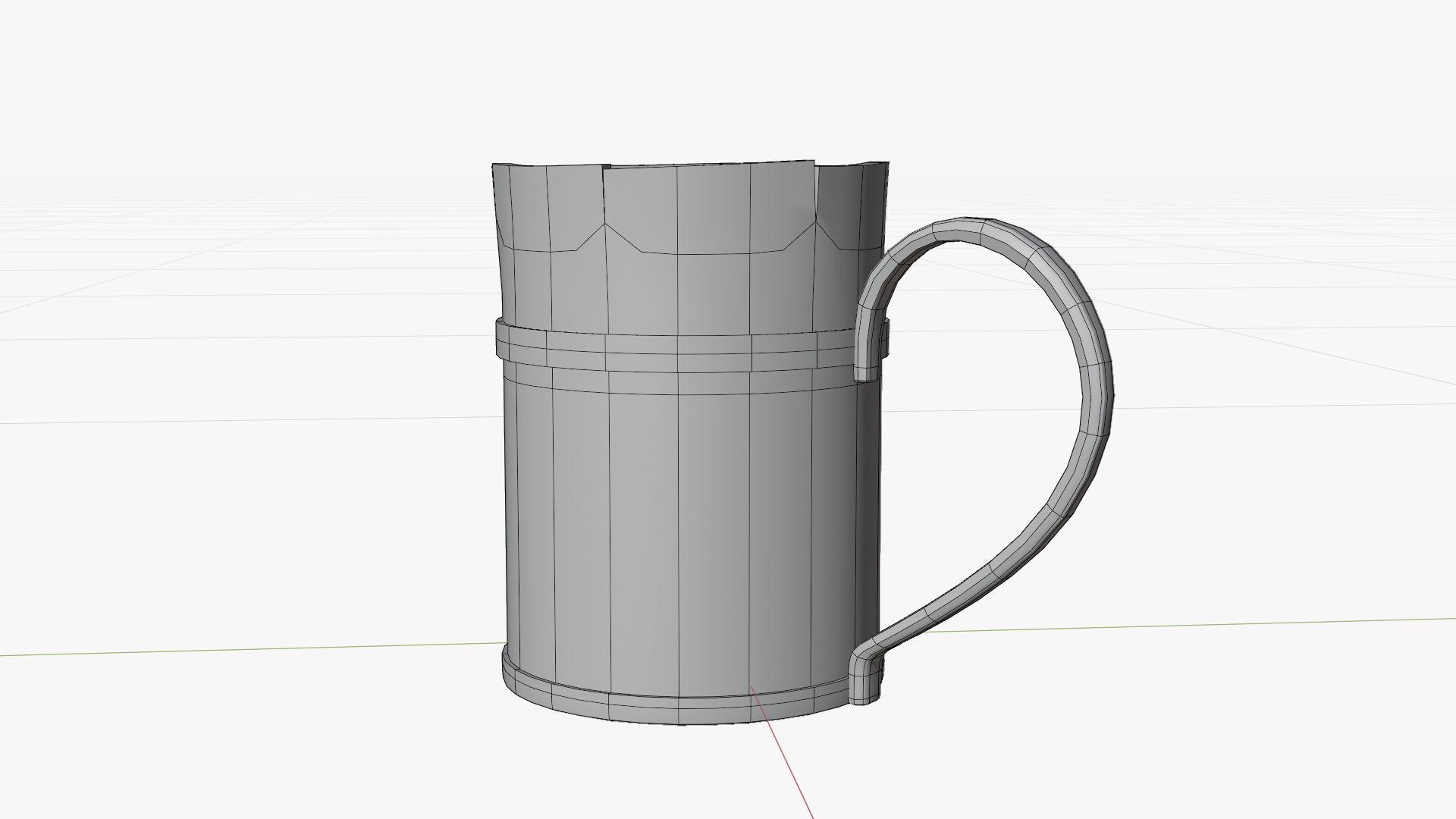 Toon Bar Medieval Low-poly 3D model_17