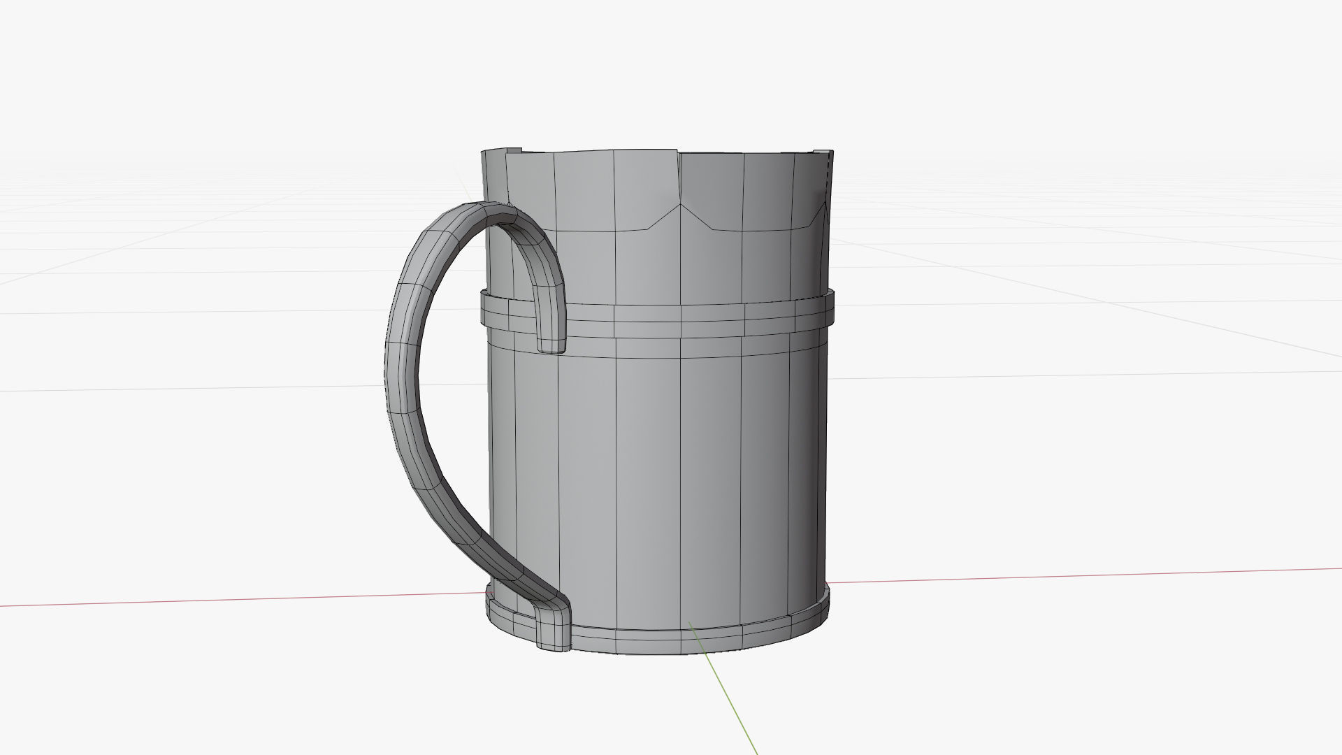 Toon Bar Medieval Low-poly 3D model_15