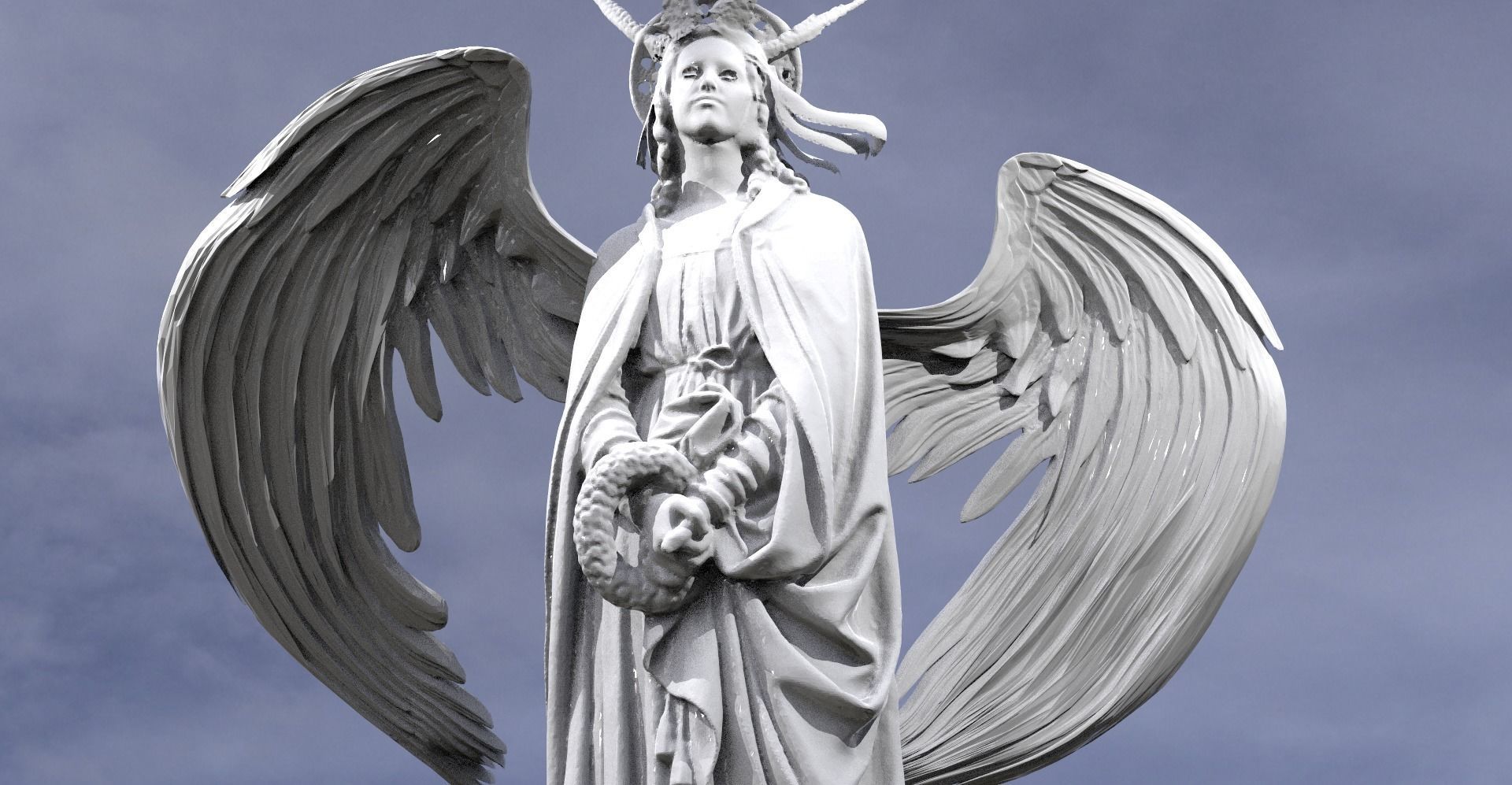 Devine Angel of Peace 3D 3D model_1
