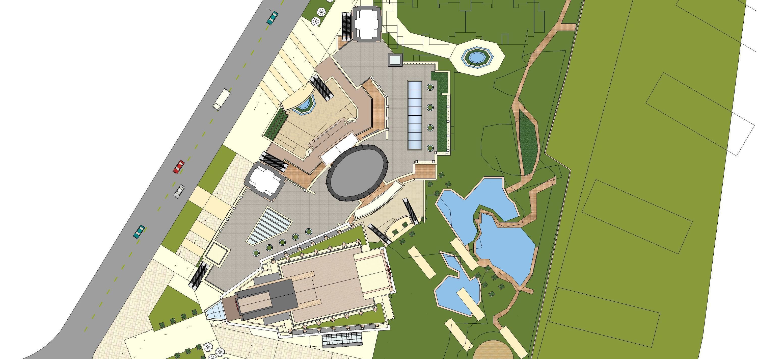 Sketchup Commercial Hotel Office Complex R1 3D model_11