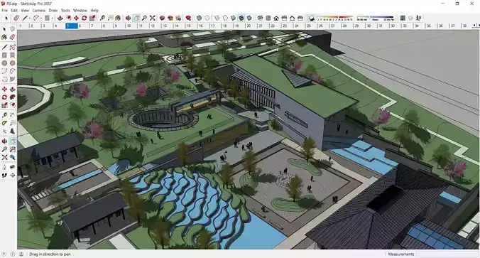 Sketchup Recreational and tourist complex R5
