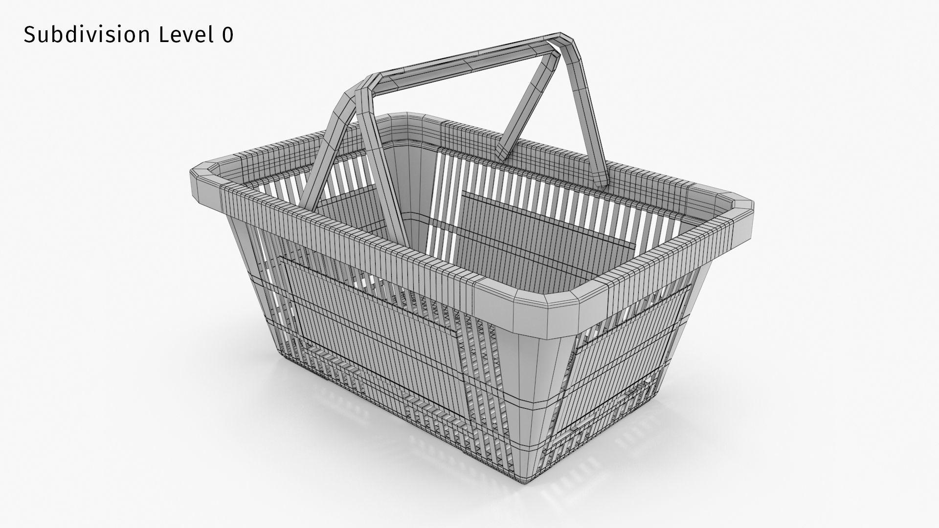 Shopping Basket 3D model_14