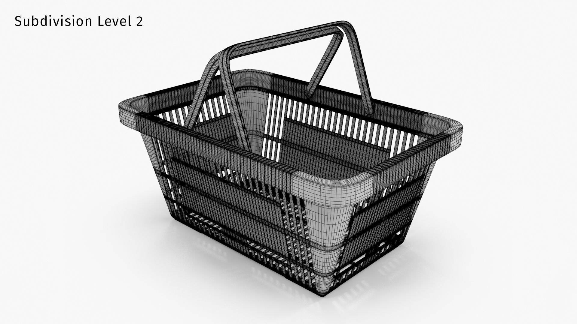 Shopping Basket 3D model_16