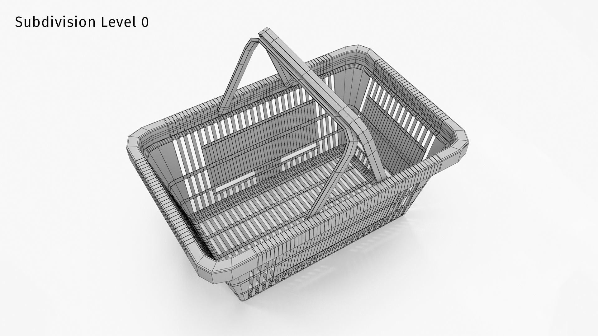 Shopping Basket 3D model_11