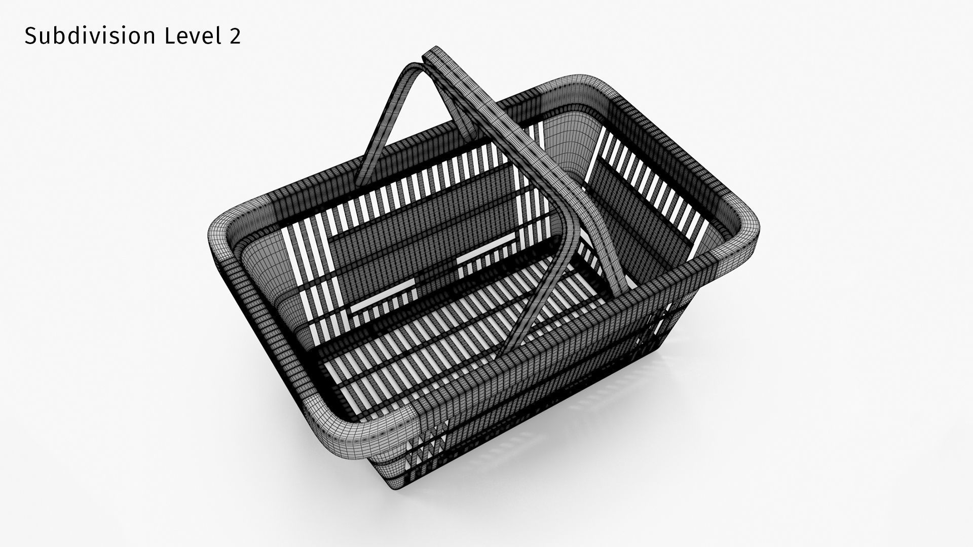 Shopping Basket 3D model_13