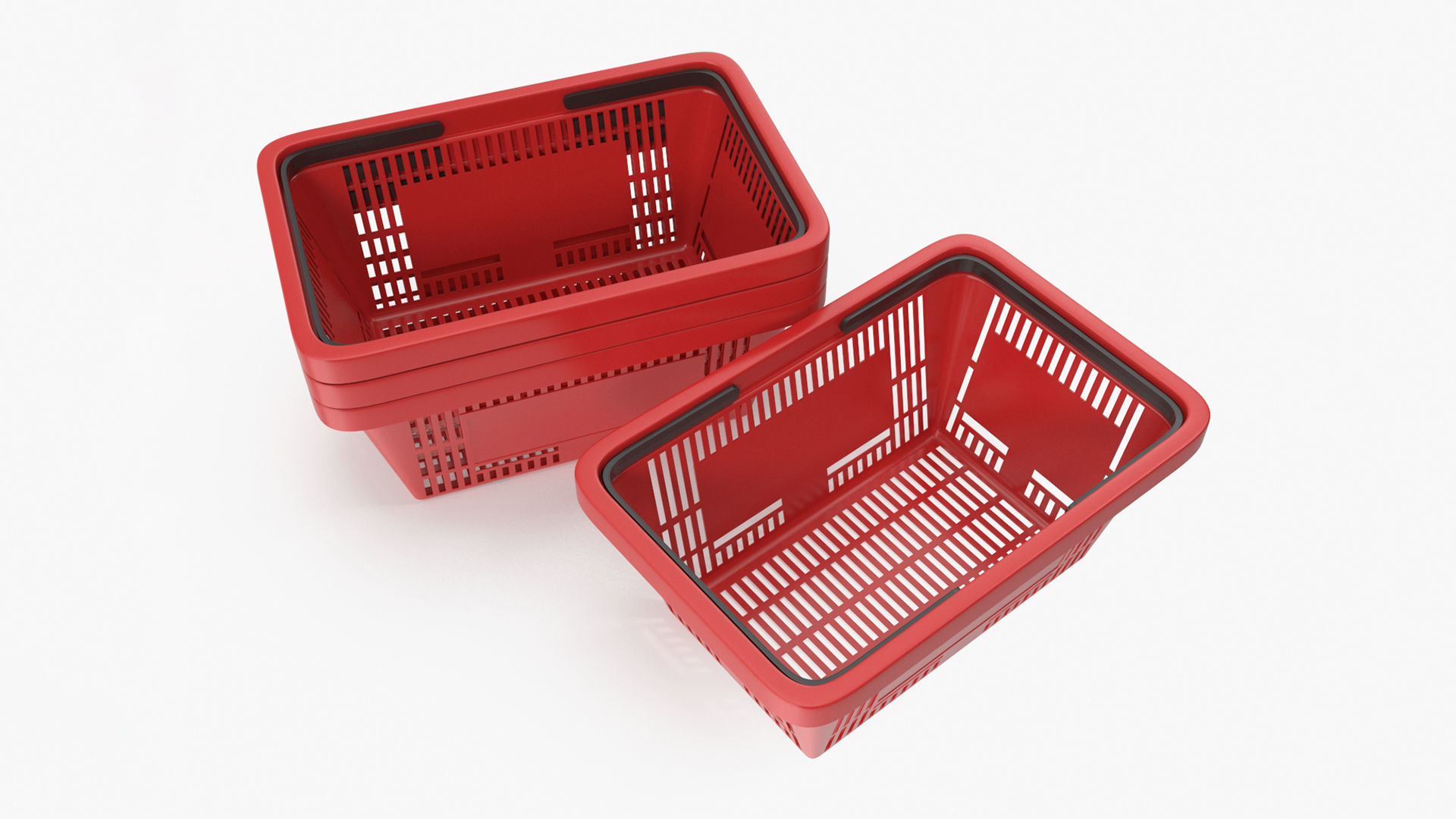 Shopping Basket 3D model_7