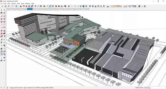 Sketchup Building V1 3D model