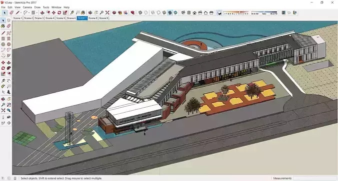 Sketchup Building V2 3D model