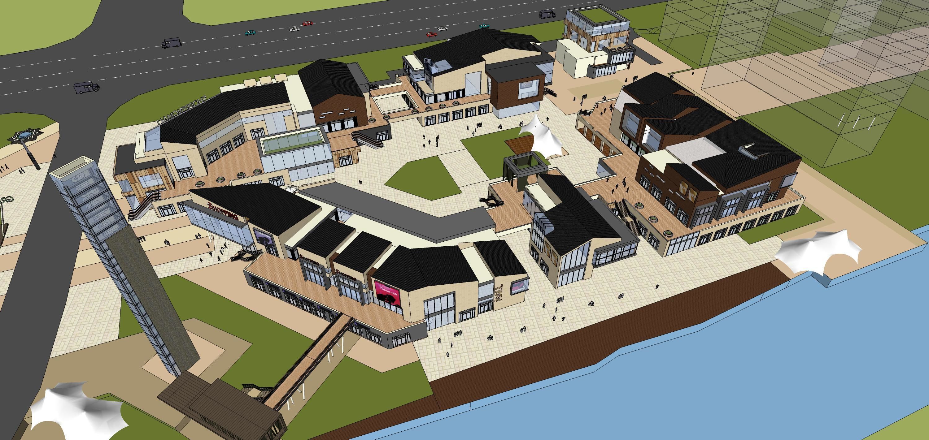 Sketchup Shopping Center V5 3D model_6