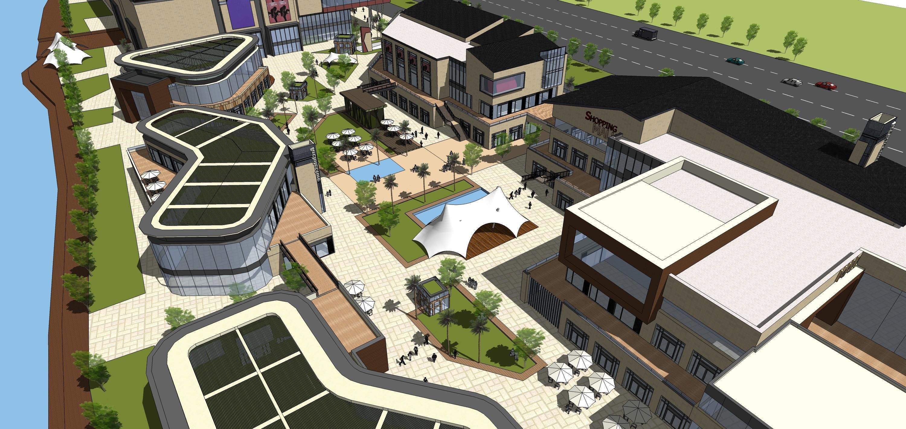 Sketchup Shopping Center V5 3D model_30