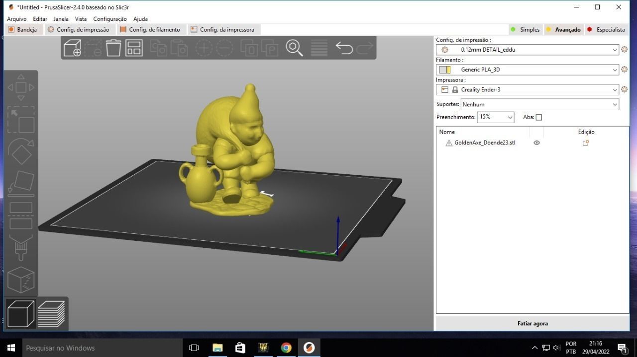 Golden Axe Green Thief  3D print model_2