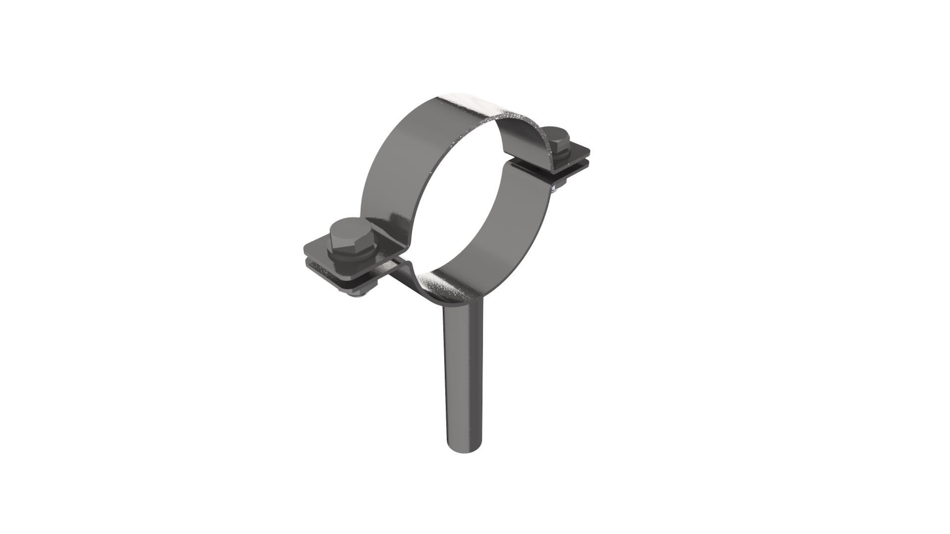 Standard pipe clamps Low-poly 3D model_5