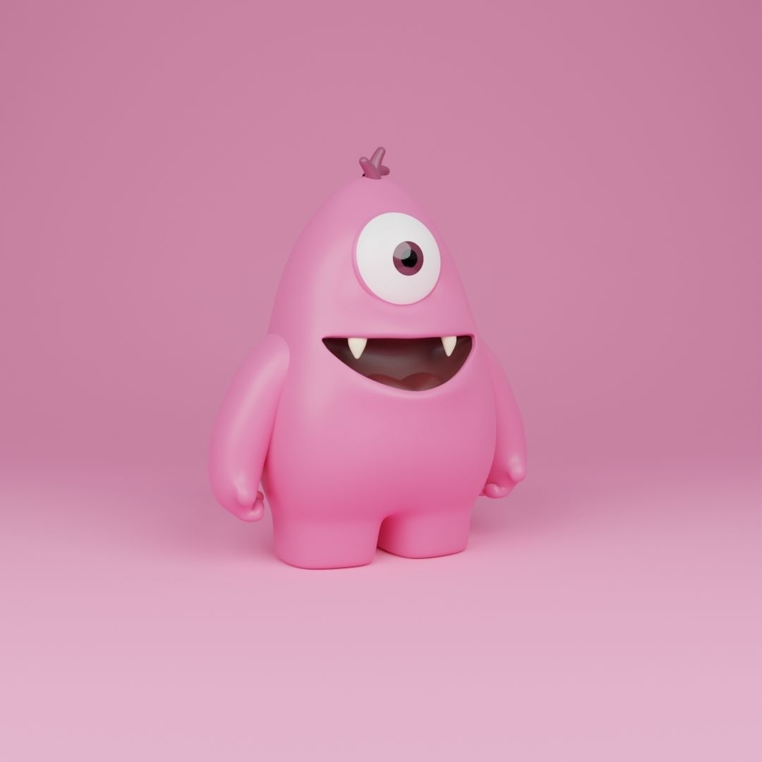 Little Monster4 3D model_8