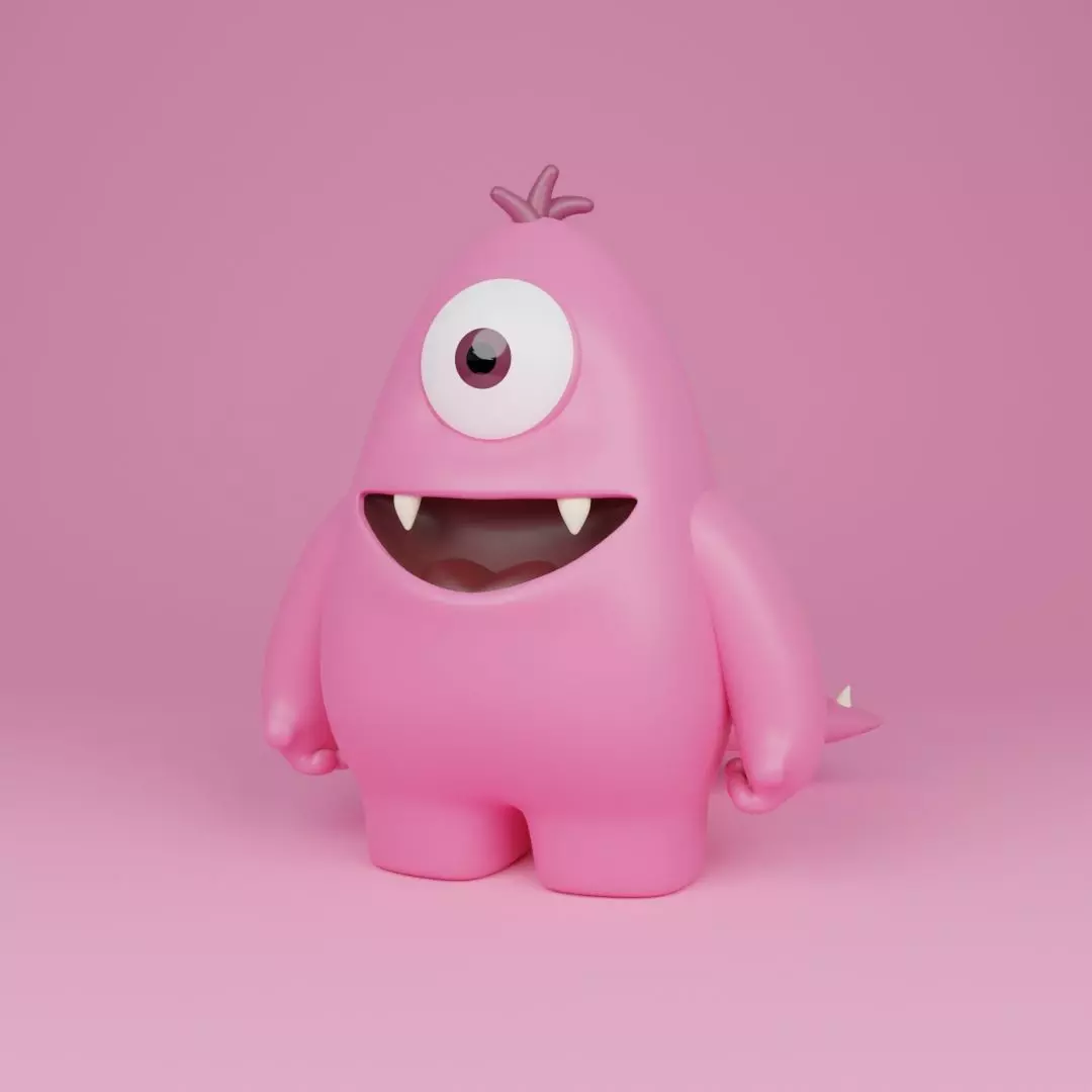 Little Monster4 3D model_0