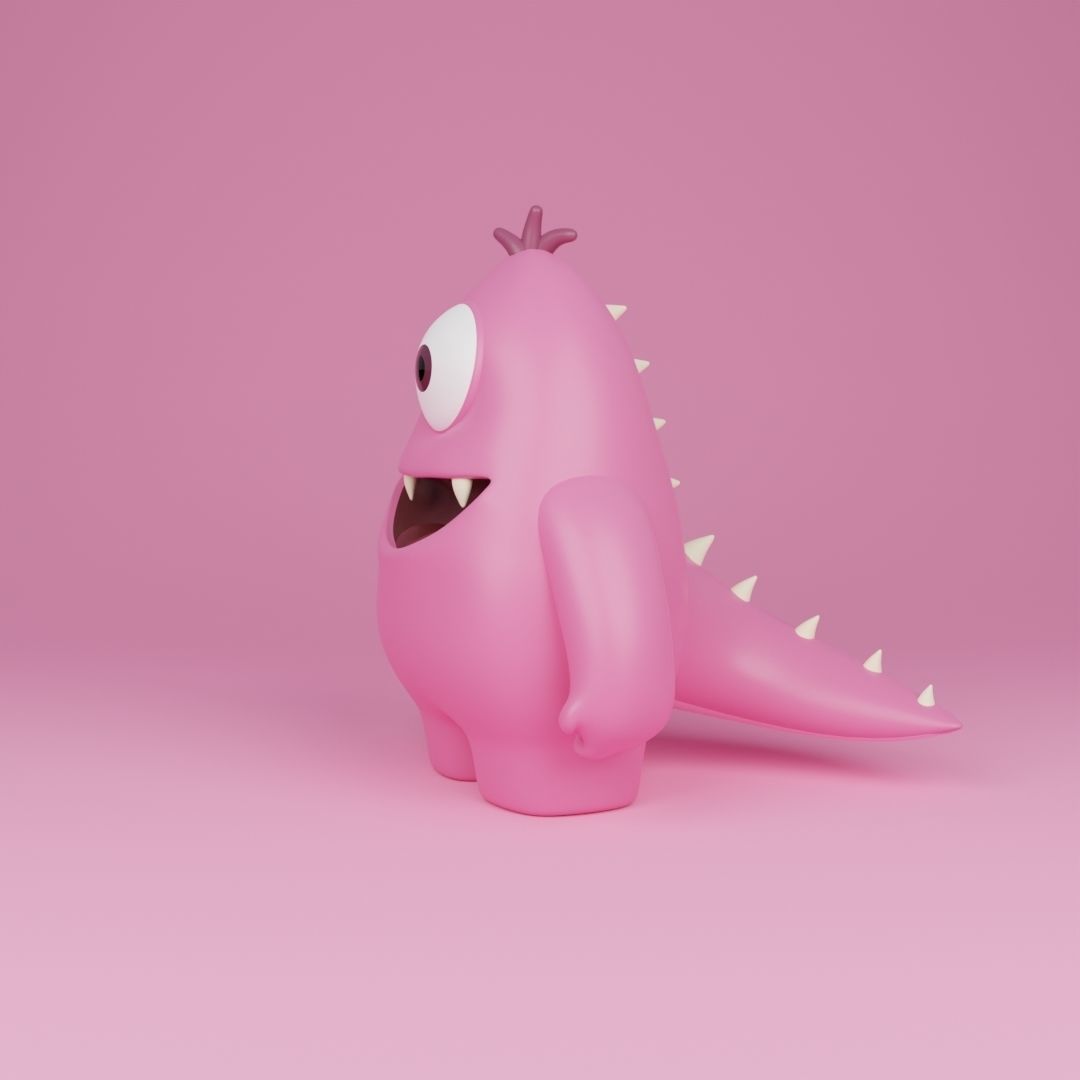Little Monster4 3D model_2