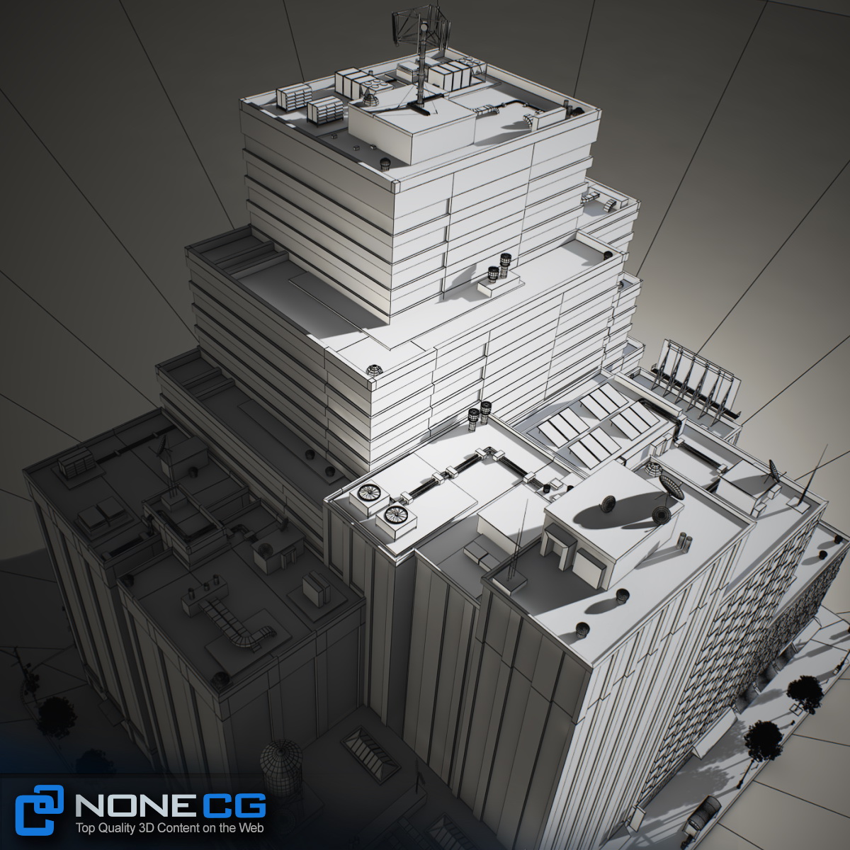 NYC Block Set 6 V2 Low-poly 3D model_44