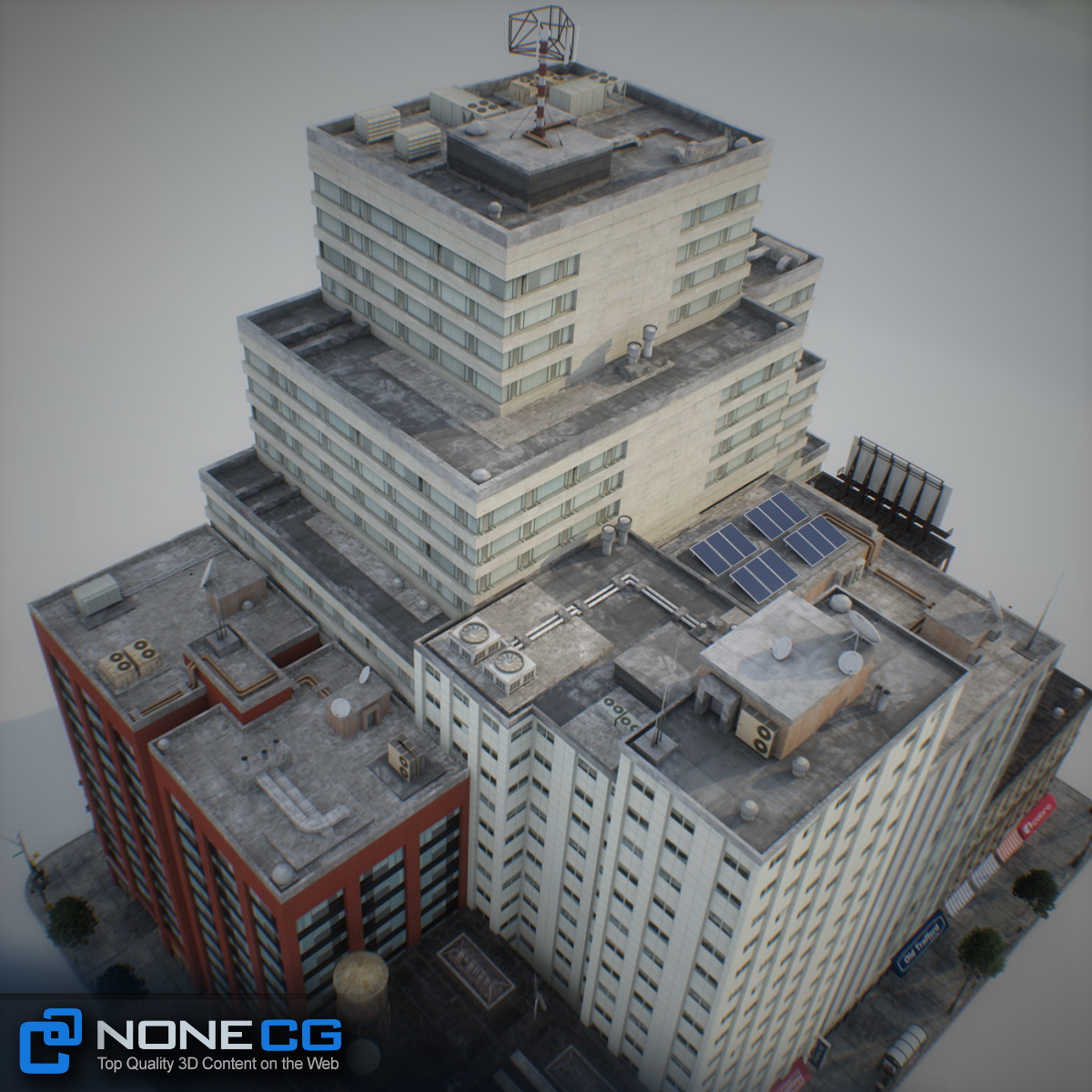 NYC Block Set 6 V2 Low-poly 3D model_22