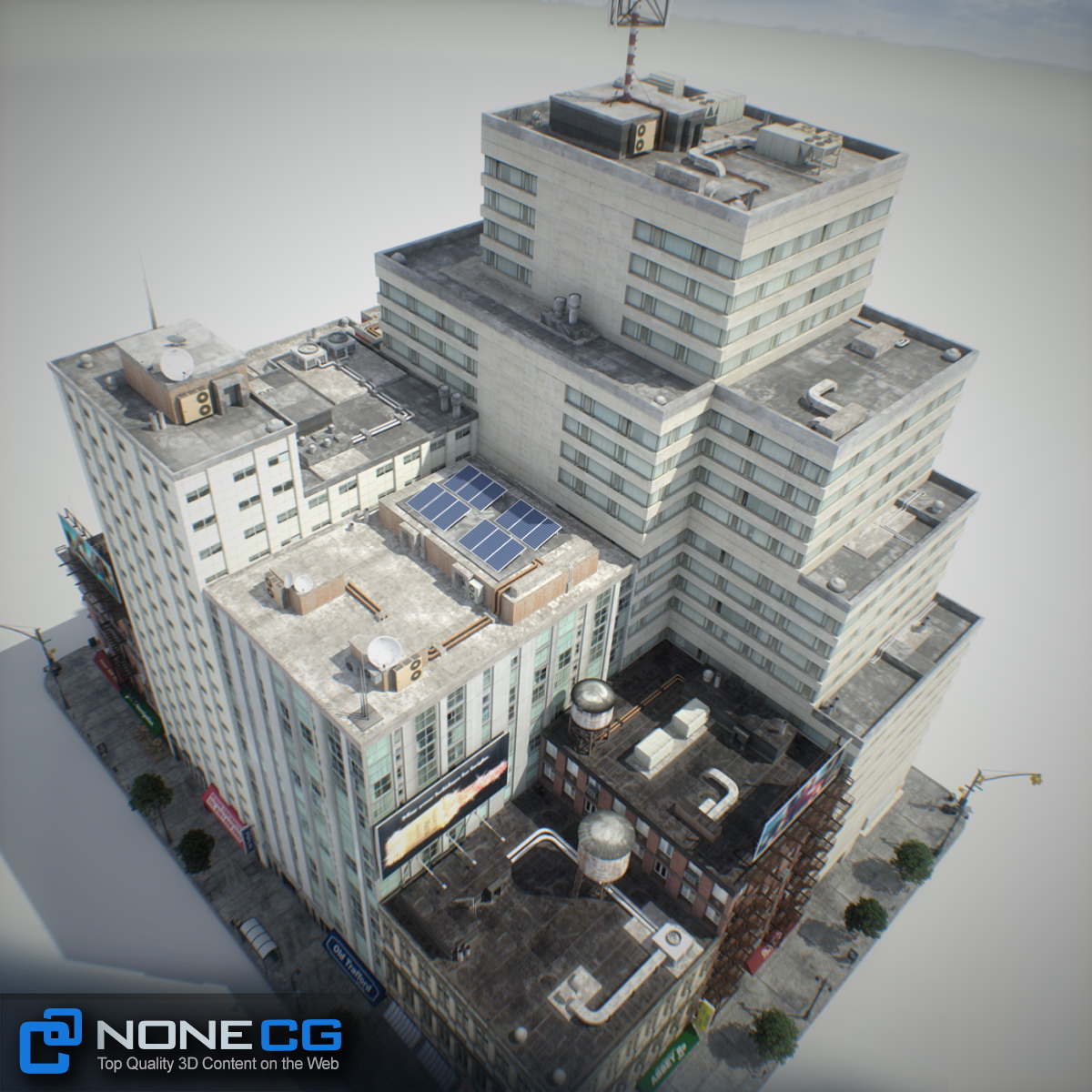 NYC Block Set 6 V2 Low-poly 3D model_24