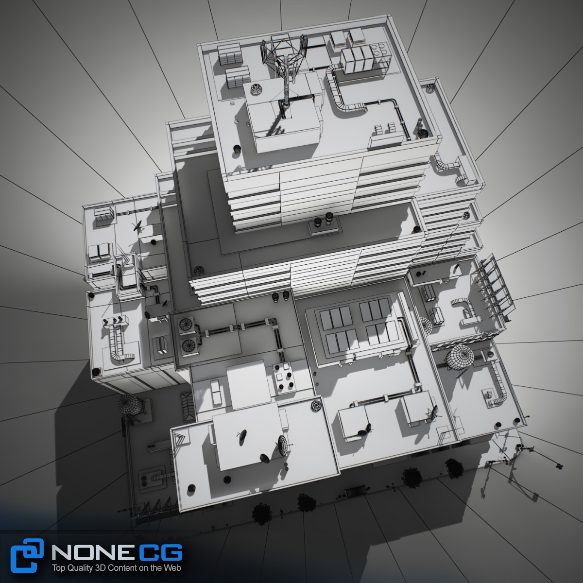 NYC Block Set 6 V2 Low-poly 3D model_48