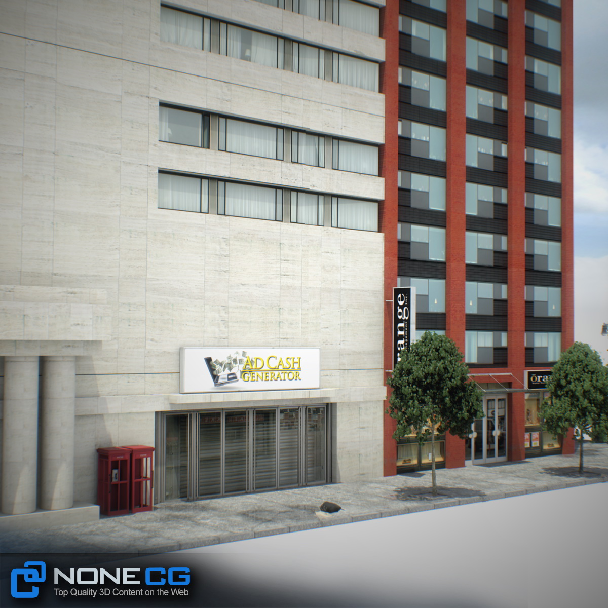 NYC Block Set 6 V2 Low-poly 3D model_15