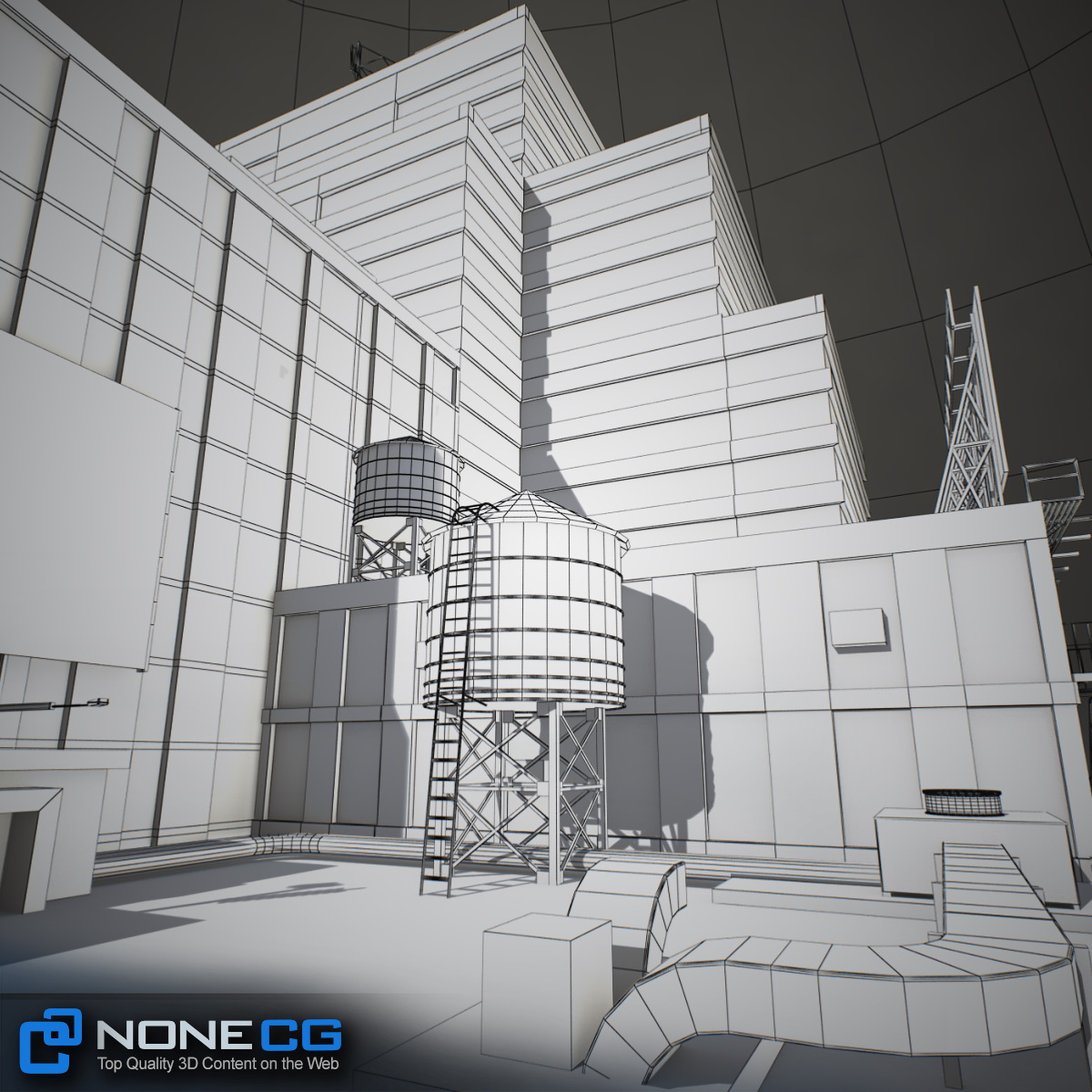 NYC Block Set 6 V2 Low-poly 3D model_47