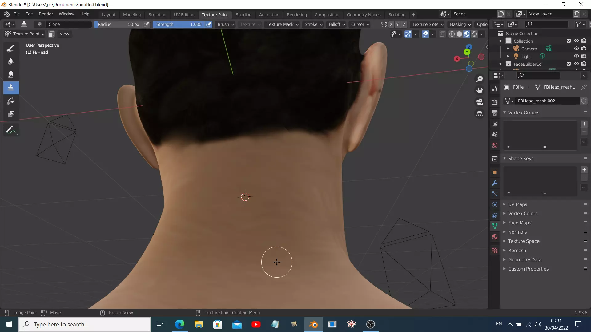 Greek Male Head Free 3D model