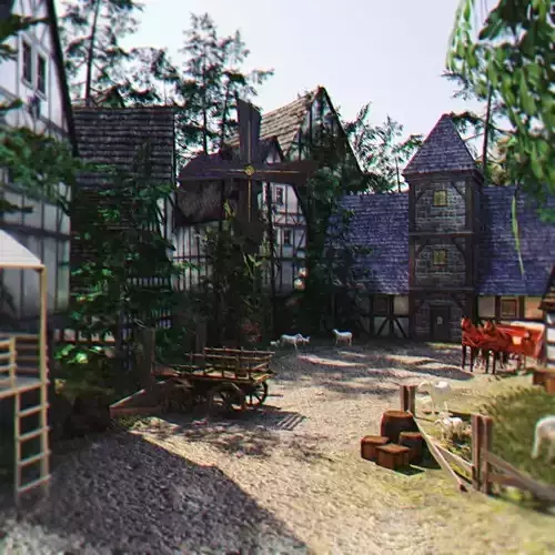 Old Germany Village Scene