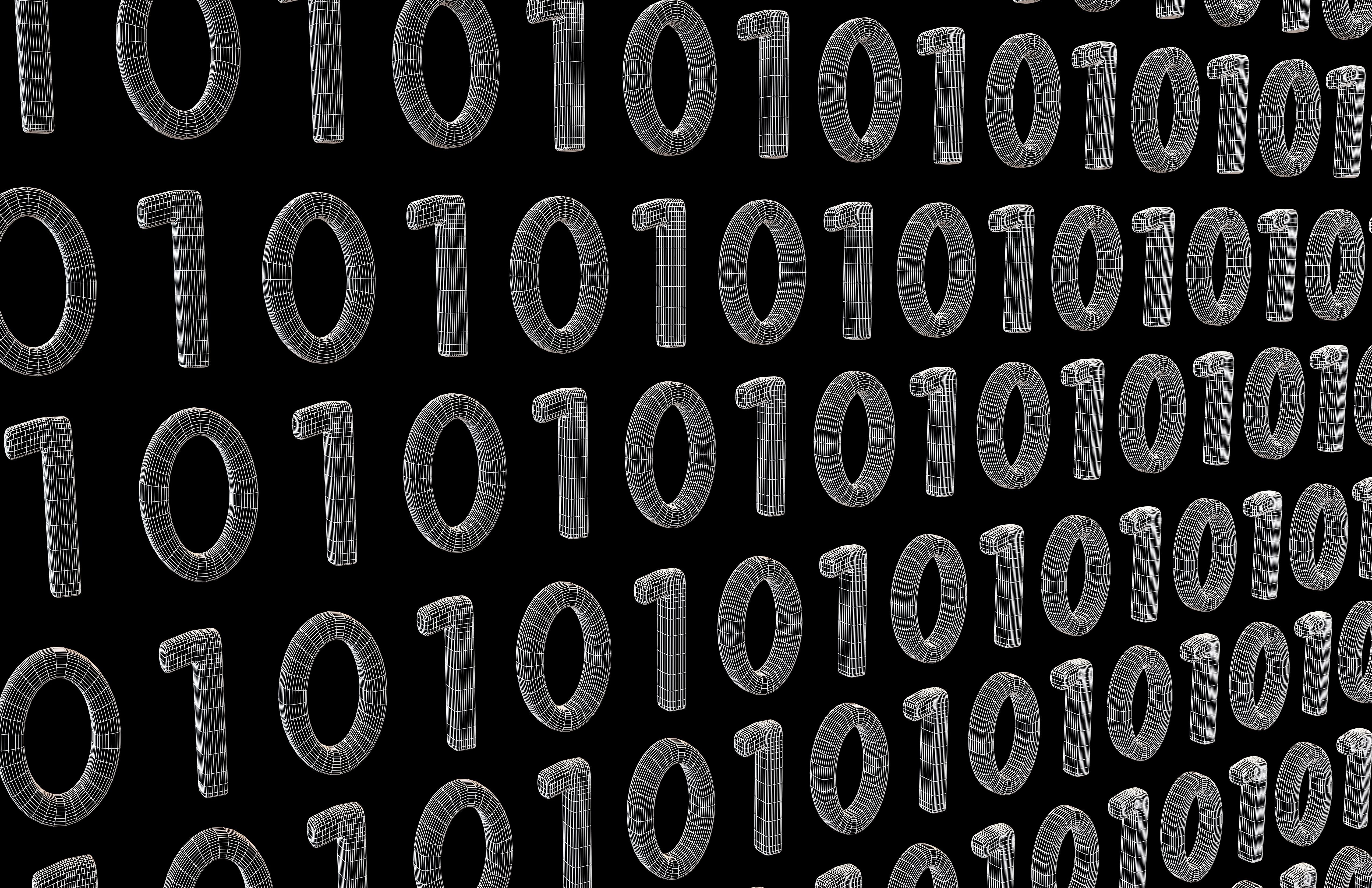 Binary Background V1 010 3D model_7