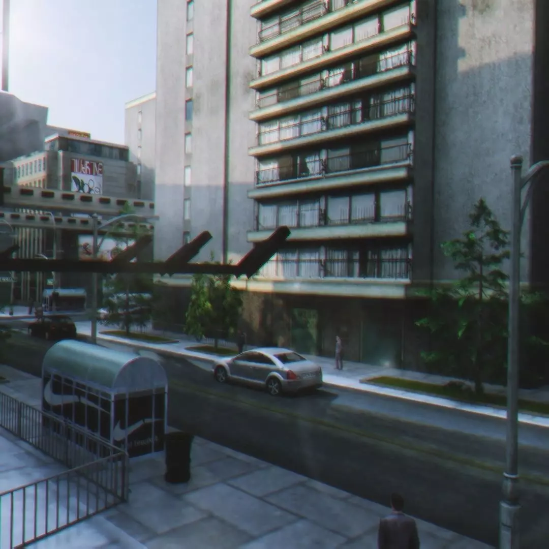 Big city super detailed in high-low poly 3D model