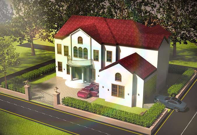 Family House 3D model