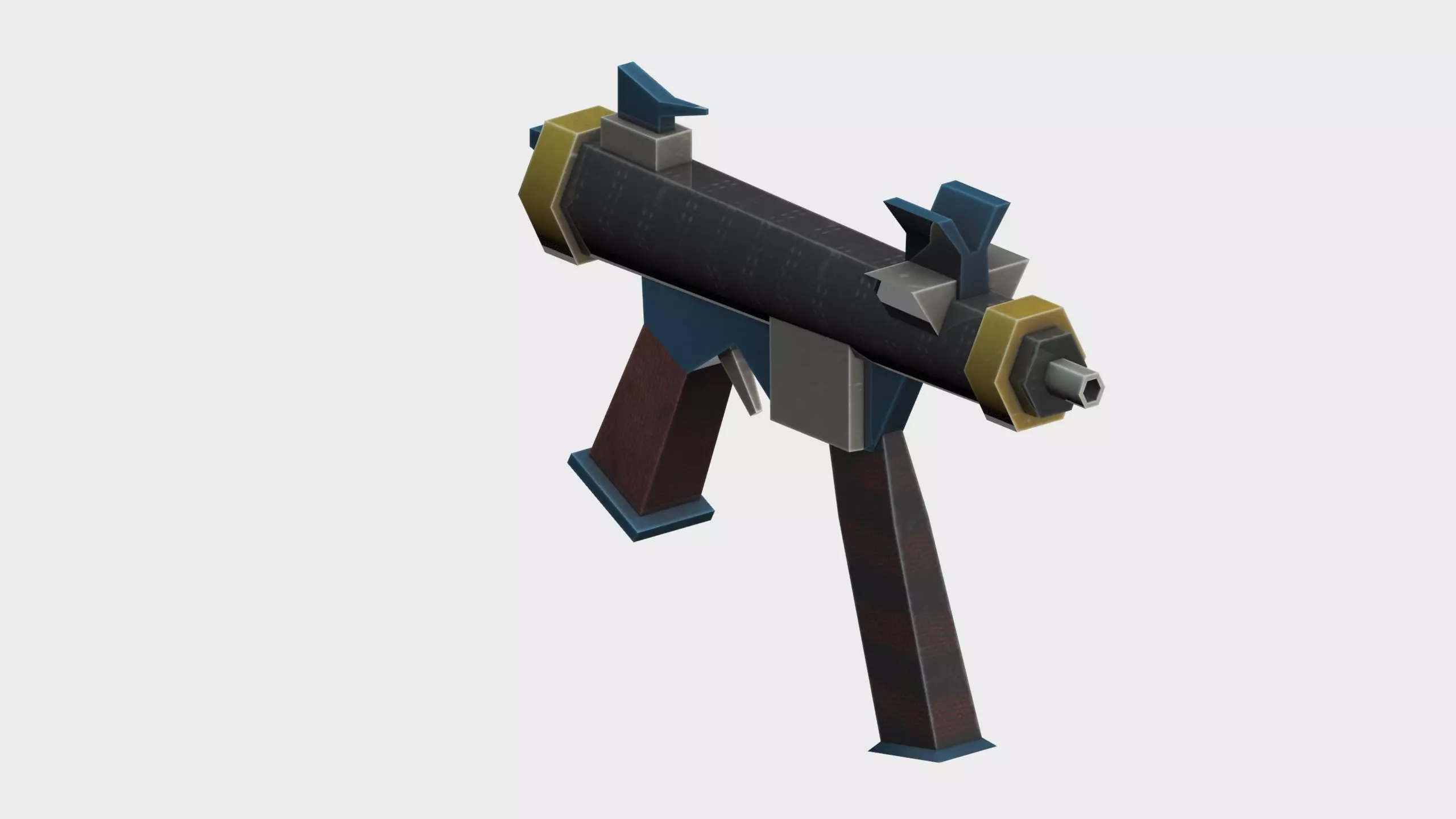 pistol mk8 Low-poly 3D model_0