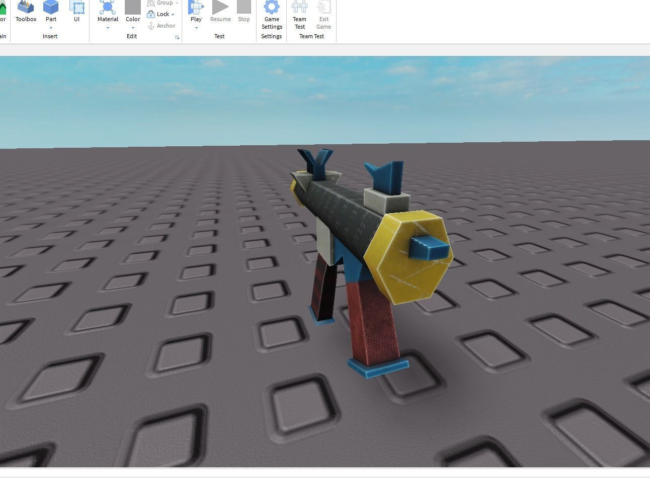 pistol mk8 Low-poly 3D model_6