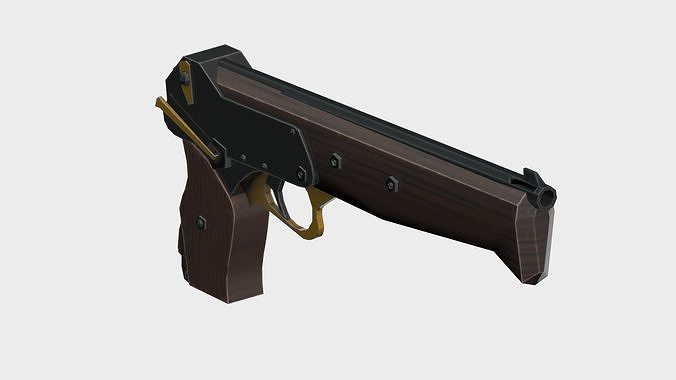 pistol mk3 Low-poly 3D model