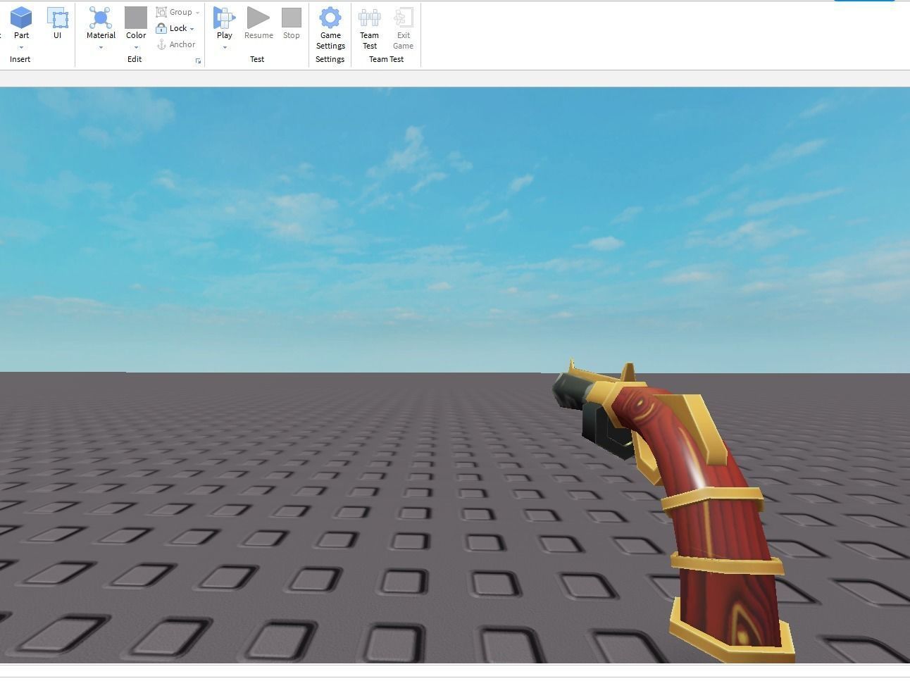 pistol mk2 Low-poly 3D model_5