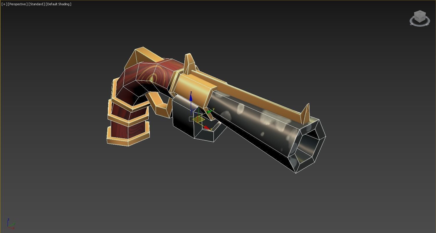 pistol mk2 Low-poly 3D model_2