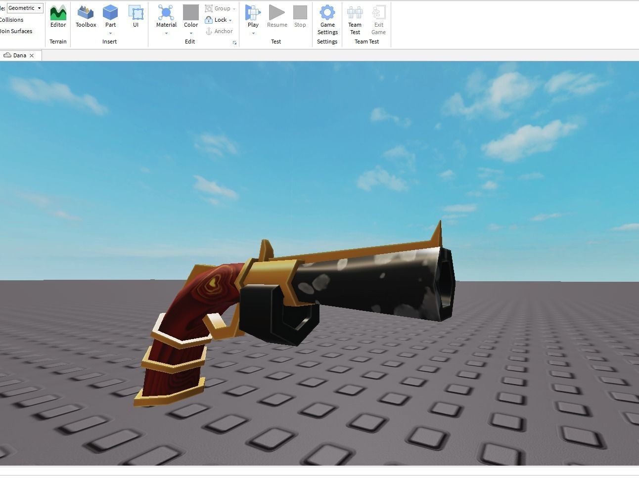 pistol mk2 Low-poly 3D model_4