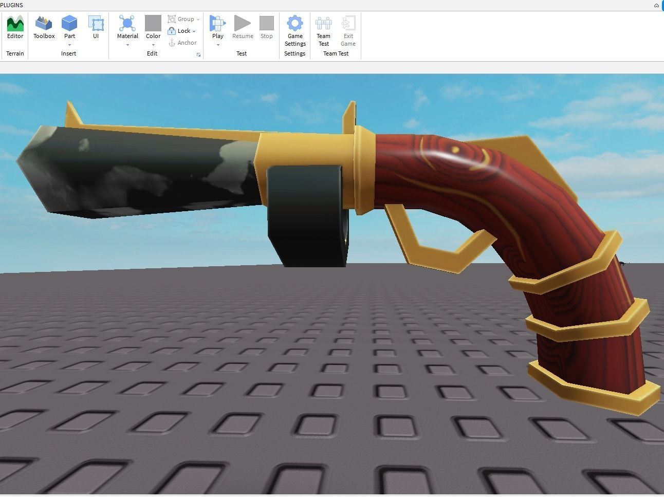 pistol mk2 Low-poly 3D model_6