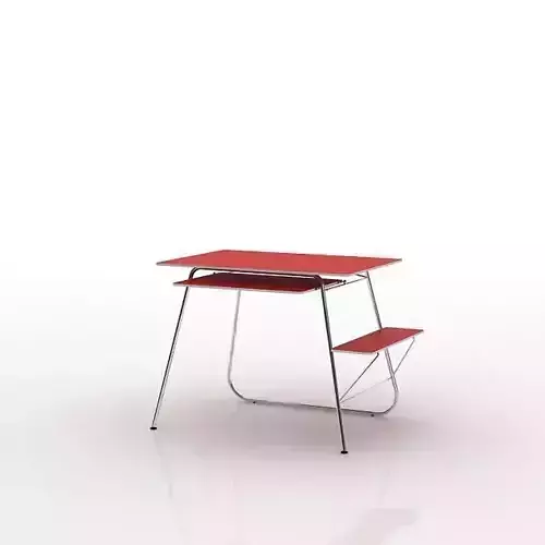 Modern Minimalistic Red Desk