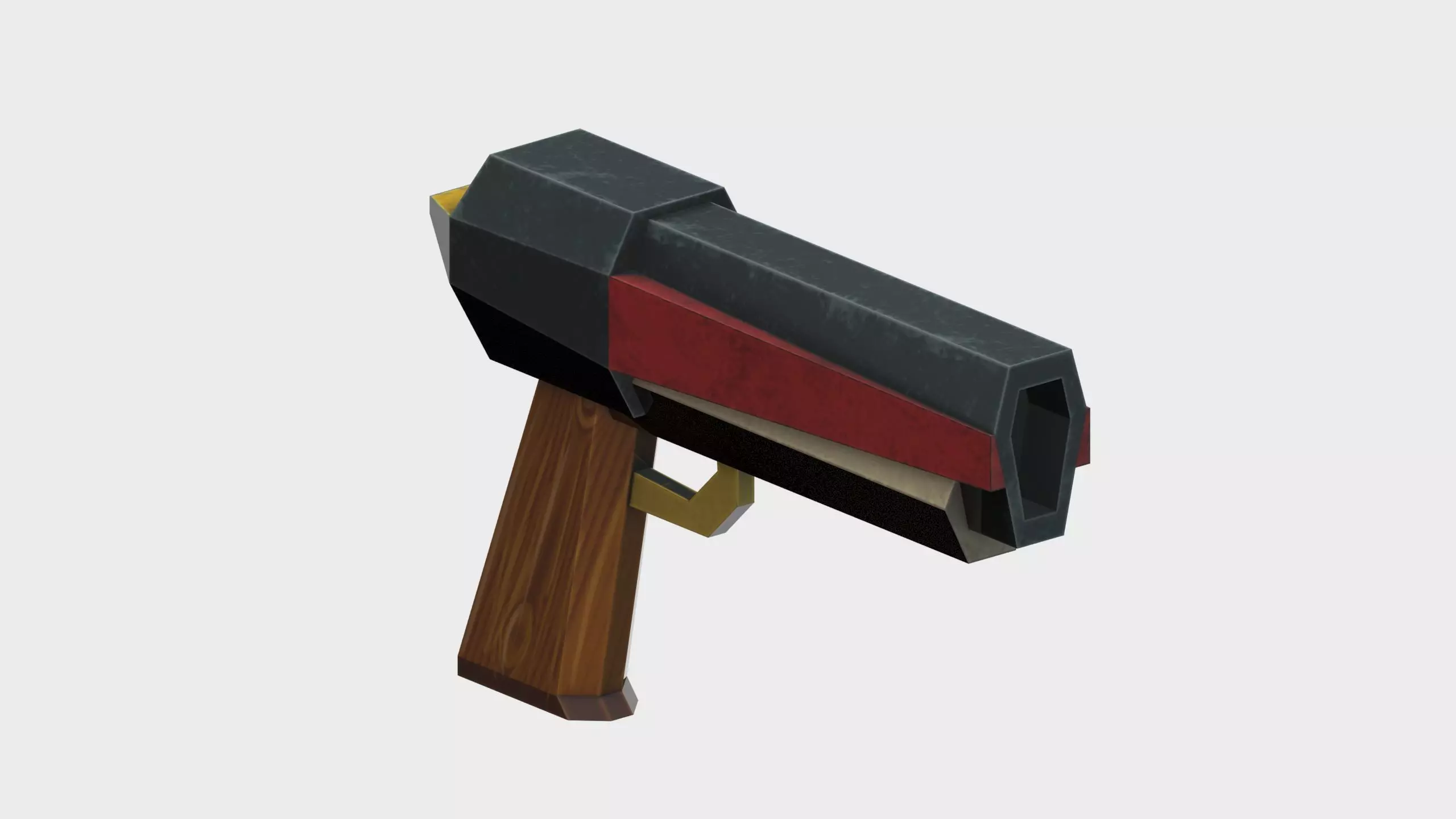 laser pistol mk10 Low-poly 3D model_0