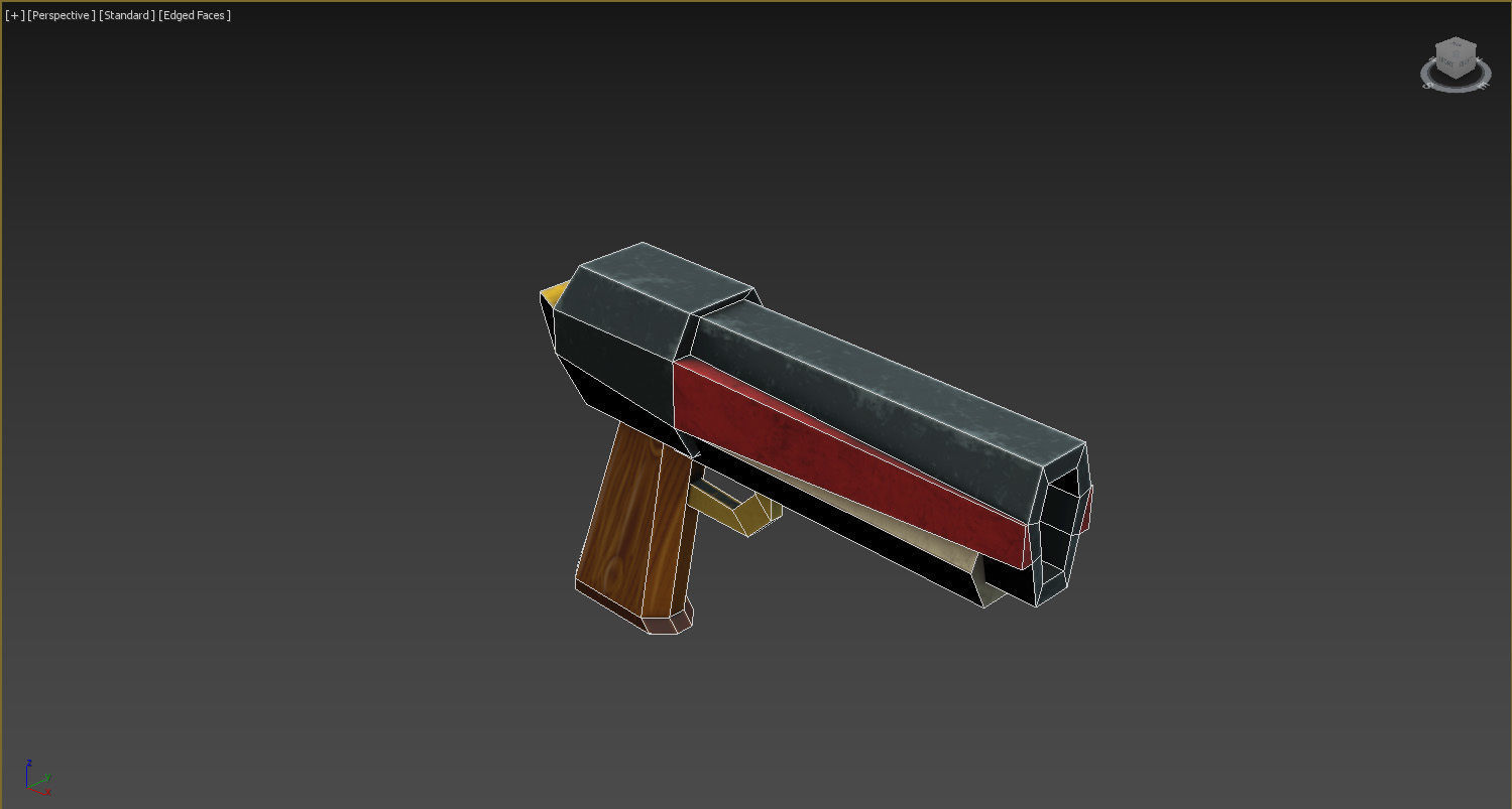 laser pistol mk10 Low-poly 3D model_2