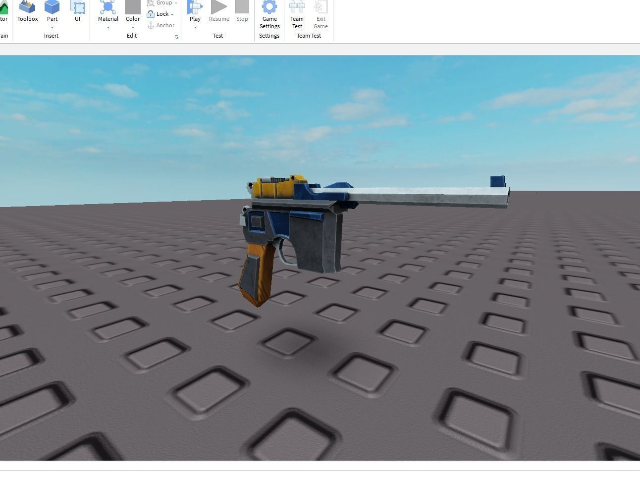 Mauser C96 Low-poly 3D model_5