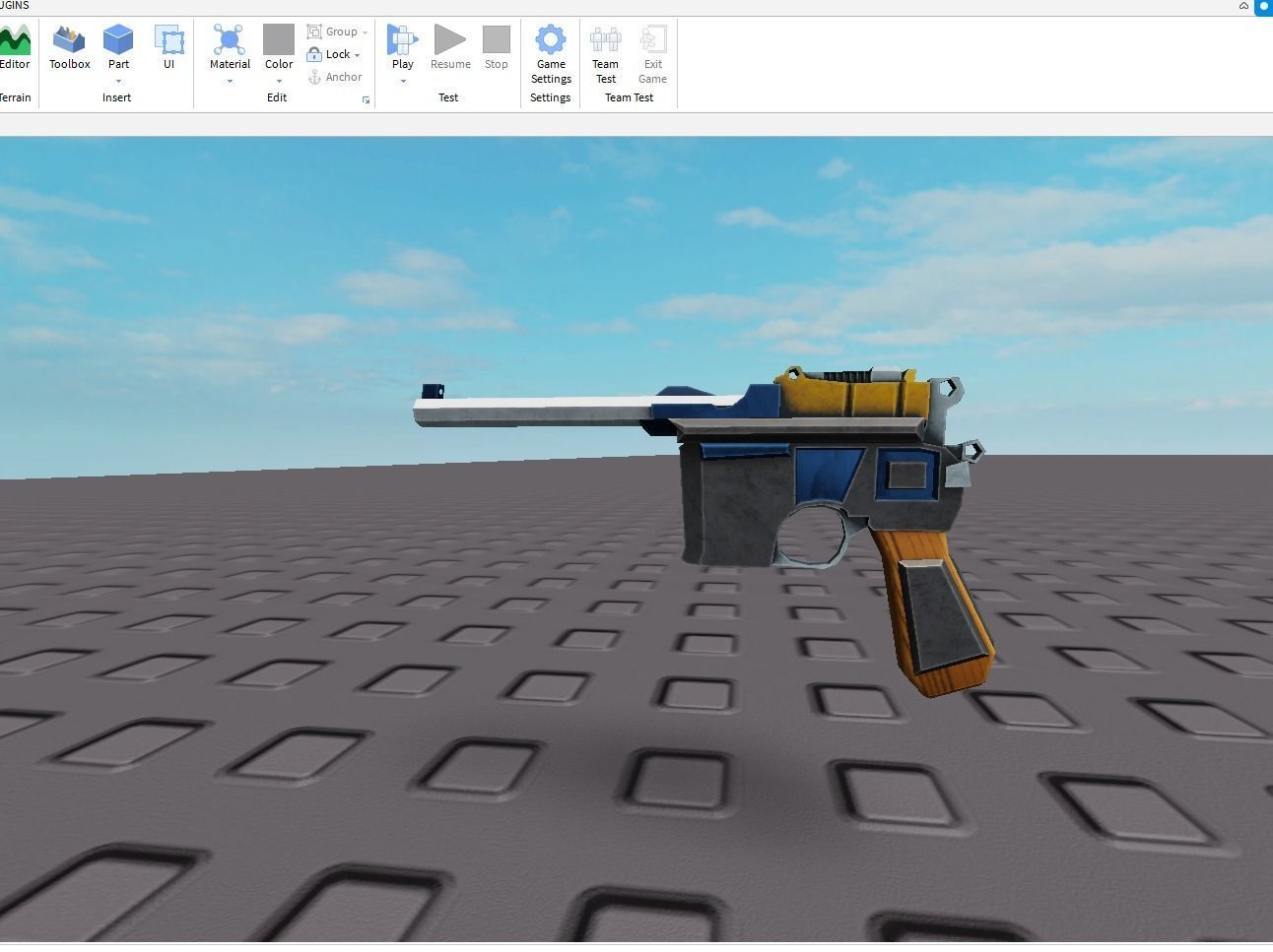 Mauser C96 Low-poly 3D model_4