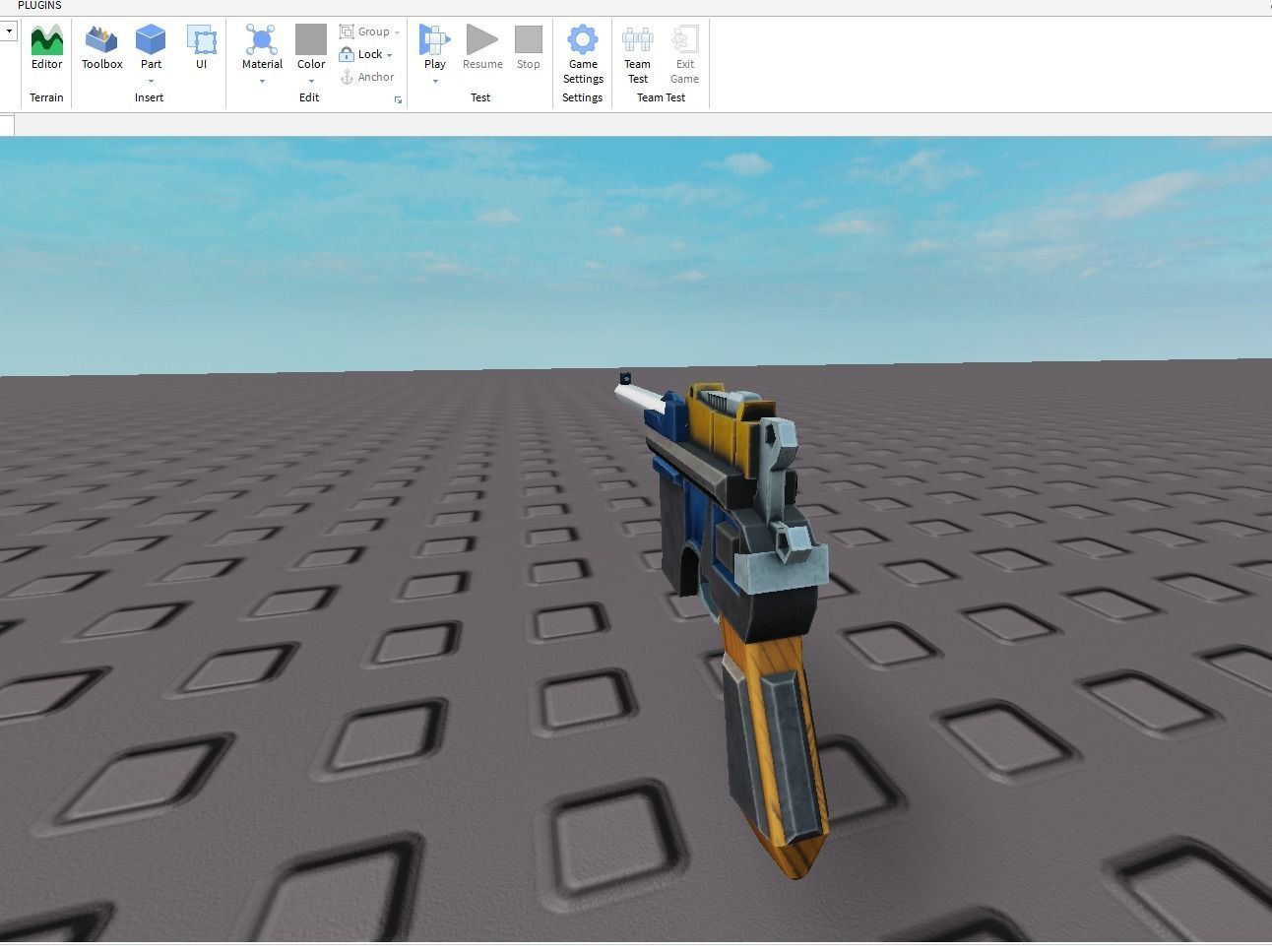 Mauser C96 Low-poly 3D model_6